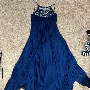 Blue Formal Dress Long